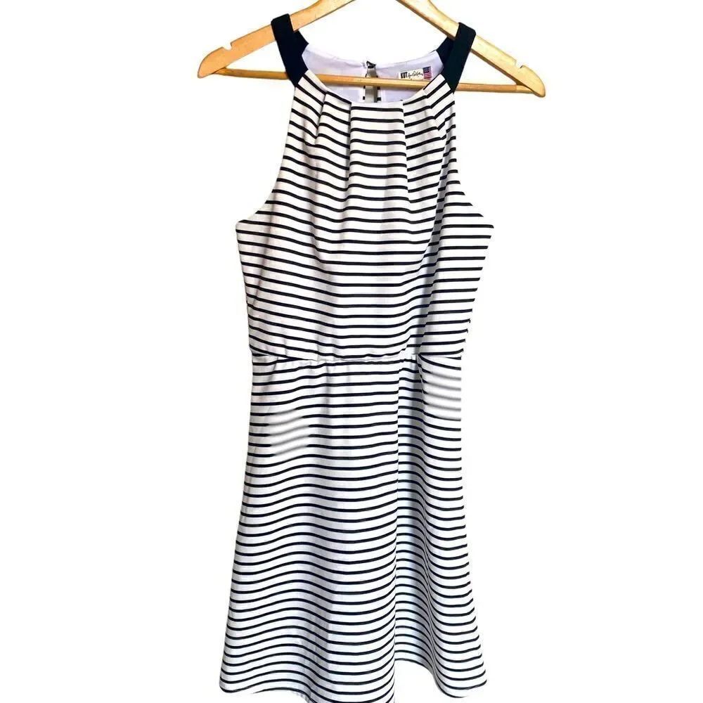 Kut from the Kloth Black and White Striped Dress Size 4
